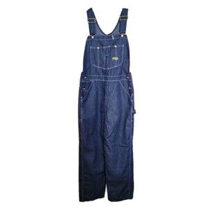 Vintage Sears Toughskins Union Made Overalls Men 34x32 USA Workwear Perma-Press
